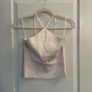 Zara Large cream cropped top